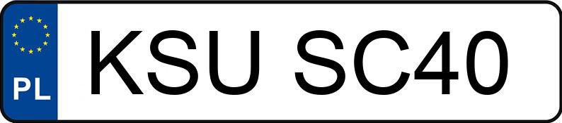 Numer rejestracyjny KSU SC40 posiada BMW X5 XDRIVE40I - KSUSC40 Numer rejestracyjny KSU SC40 posiada BMW X5 XDRIVE40I - KSUSC40