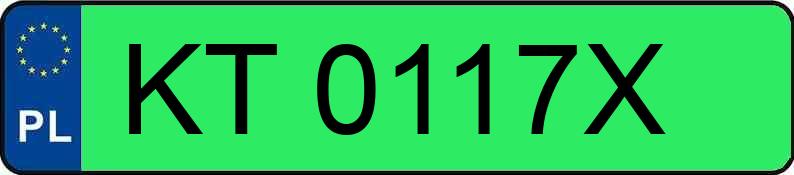 Numer rejestracyjny KT 0117X posiada SKODA Elroq MR`25 85 77kWh - KT0117X Numer rejestracyjny KT 0117X posiada SKODA Elroq MR`25 85 77kWh - KT0117X