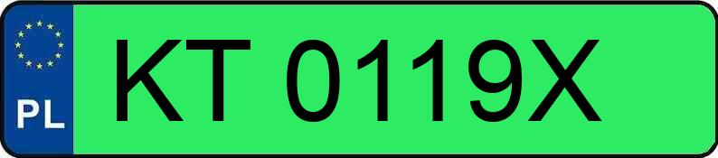Numer rejestracyjny KT 0119X posiada SKODA ELROQ 50 - KT0119X Numer rejestracyjny KT 0119X posiada SKODA ELROQ 50 - KT0119X