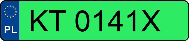 Numer rejestracyjny KT 0141X posiada SKODA Elroq MR`25 50 52kWh - KT0141X