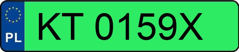 Numer rejestracyjny KT 0159X posiada FIAT PANDA - KT0159X