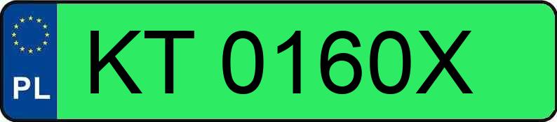 Numer rejestracyjny KT 0160X posiada SKODA ELROQ 60 - KT0160X