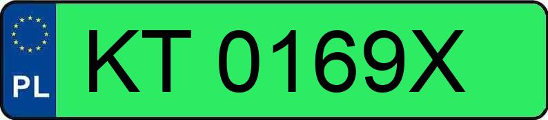 Numer rejestracyjny KT 0169X posiada FIAT PANDA - KT0169X