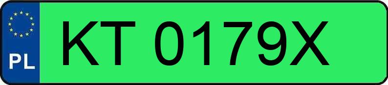 Numer rejestracyjny KT 0179X posiada SKODA ELROQ 60 - KT0179X