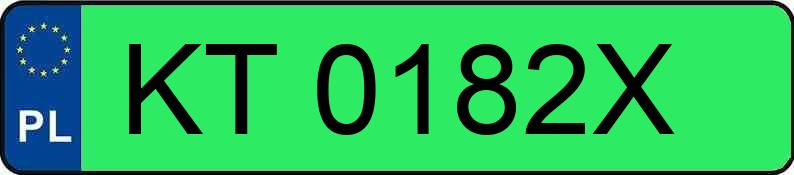 Numer rejestracyjny KT 0182X posiada FORD EXPLORER - KT0182X