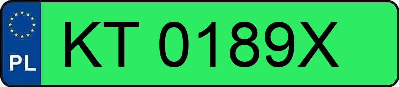 Numer rejestracyjny KT 0189X posiada VOLKSWAGEN ID.7 GTX - KT0189X