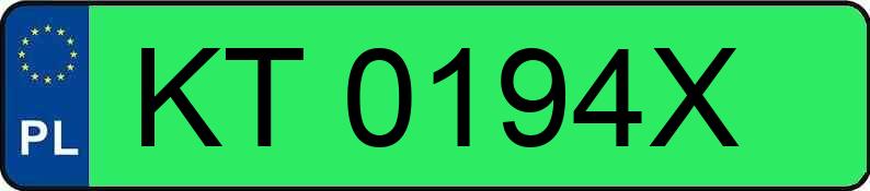 Numer rejestracyjny KT 0194X posiada SKODA ELROQ 50 - KT0194X Numer rejestracyjny KT 0194X posiada SKODA ELROQ 50 - KT0194X