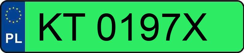 Numer rejestracyjny KT 0197X posiada VOLKSWAGEN ID.4 PRO 150KW - KT0197X