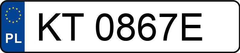 Numer rejestracyjny KT 0867E posiada HONDA ACCORD - KT0867E