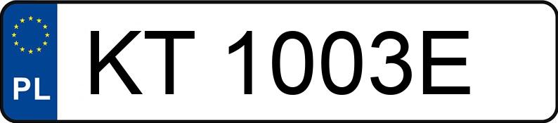 Numer rejestracyjny KT 1003E posiada VOLKSWAGEN POLO 1.6 KAT - KT1003E
