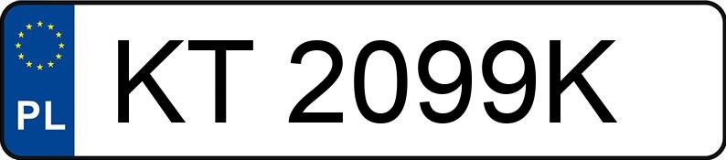 Numer rejestracyjny KT 2099K posiada JEEP GRAND CHEROKEE - KT2099K