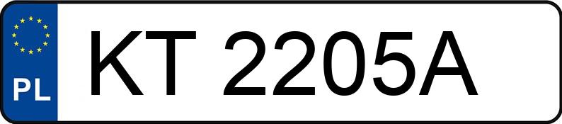 Numer rejestracyjny KT 2205A posiada SKODA FABIA VAN - KT2205A Numer rejestracyjny KT 2205A posiada SKODA FABIA VAN - KT2205A