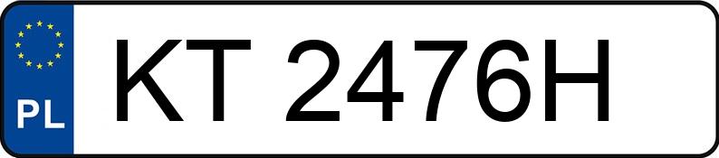 Numer rejestracyjny KT 2476H posiada BMW 346L - KT2476H