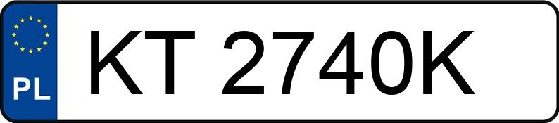 Numer rejestracyjny KT 2740K posiada SUZUKI WAGON R+ - KT2740K