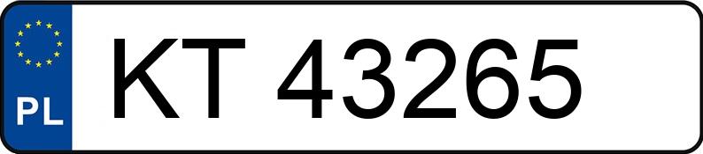 Numer rejestracyjny KT 43265 posiada VOLKSWAGEN PASSAT 2.0 KAT - KT43265 Numer rejestracyjny KT 43265 posiada VOLKSWAGEN PASSAT 2.0 KAT - KT43265