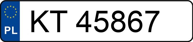 Numer rejestracyjny KT 45867 posiada HONDA CIVIC 5D - KT45867 Numer rejestracyjny KT 45867 posiada HONDA CIVIC 5D - KT45867