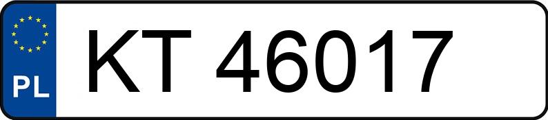 Numer rejestracyjny KT 46017 posiada VOLKSWAGEN GOLF IV - KT46017 Numer rejestracyjny KT 46017 posiada VOLKSWAGEN GOLF IV - KT46017