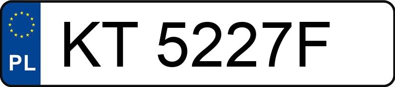 Numer rejestracyjny KT 5227F posiada VOLKSWAGEN Passat GP 2.0 TDI MR`00 E3 - KT5227F Numer rejestracyjny KT 5227F posiada VOLKSWAGEN Passat GP 2.0 TDI MR`00 E3 - KT5227F