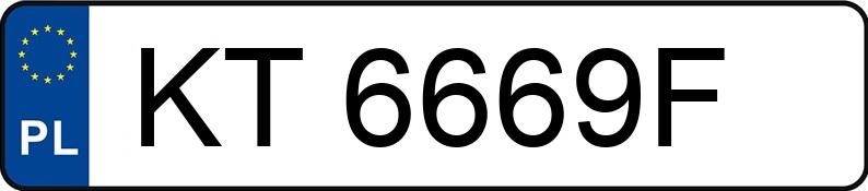 Numer rejestracyjny KT 6669F posiada OPEL ASTRA GTC - KT6669F