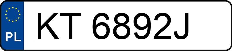 Numer rejestracyjny KT 6892J posiada ALFA ROMEO Giulietta 1.4 16V MR`10 E5 940 TB Distinctive - KT6892J