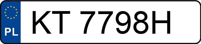 Numer rejestracyjny KT 7798H posiada VOLKSWAGEN GOLF 1.4 - KT7798H