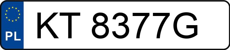 Numer rejestracyjny KT 8377G posiada OPEL ZAFIRA TOURER - KT8377G