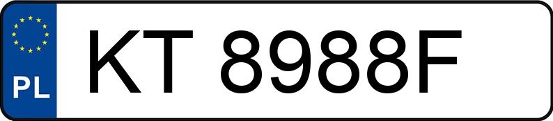 Numer rejestracyjny KT 8988F posiada BMW 650Ci Coupe MR`11 E5 F13 xDrive Steptronic - KT8988F