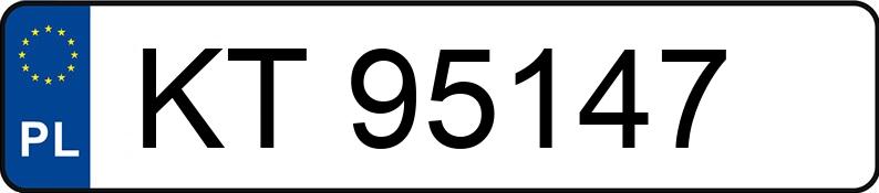 Numer rejestracyjny KT 95147 posiada BMW 320 CI - KT95147