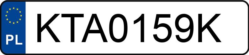 Numer rejestracyjny KTA 0159K posiada VOLKSWAGEN GOLF - KTA0159K