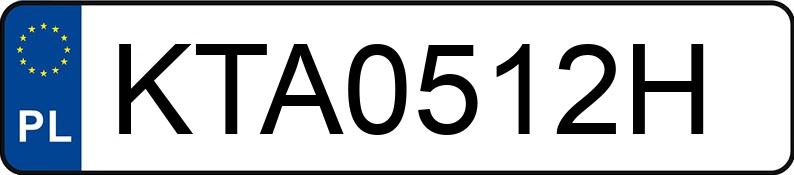 Numer rejestracyjny KTA 0512H posiada OPEL ASTRA - KTA0512H