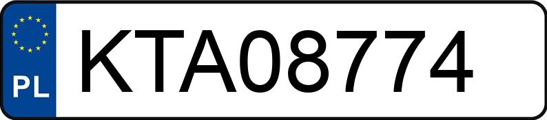 Numer rejestracyjny KTA 08774 posiada PEUGEOT 307 - KTA08774