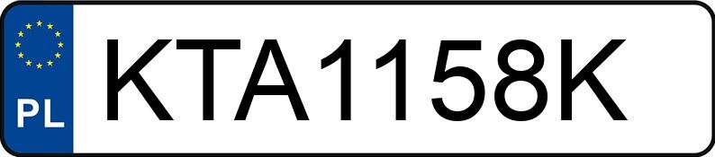 Numer rejestracyjny KTA 1158K posiada MERCEDES-BENZ 190 E 1.8 Kat. 201 190 E 1.8 Kat. 201 - KTA1158K