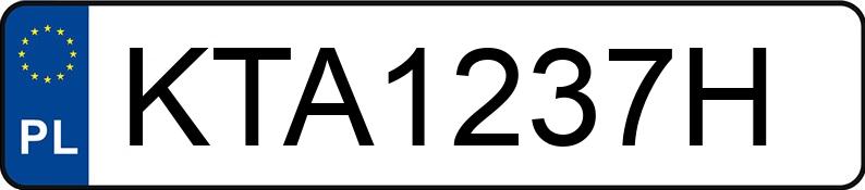 Numer rejestracyjny KTA 1237H posiada AUDI A4 1.8 Kat. B5 A4 1.8 Kat. B5 - KTA1237H