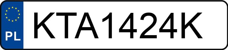 Numer rejestracyjny KTA 1424K posiada BMW 518D - KTA1424K