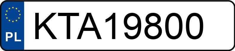 Numer rejestracyjny KTA 19800 posiada VOLVO V70 2.5 TDI - KTA19800