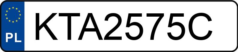 Numer rejestracyjny KTA 2575C posiada SAAB 9-3 Sport 1.8 MR`08 E4 t Vector Aut. - KTA2575C