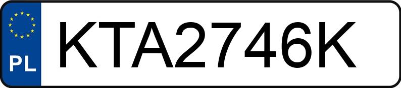 Numer rejestracyjny KTA 2746K posiada MERCEDES-BENZ E 500 4-MATIC - KTA2746K