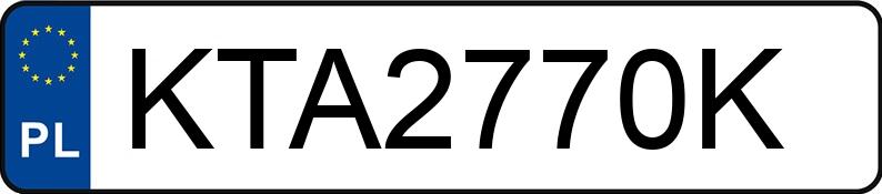 Numer rejestracyjny KTA 2770K posiada BMW 320 - KTA2770K