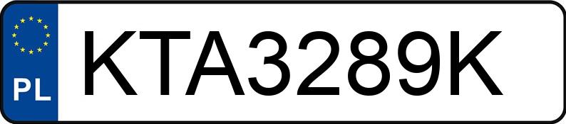 Numer rejestracyjny KTA 3289K posiada AUDI A4 Avant Quattro 2.0 TFSI MR`05 E4 8E A4 Avant Quattro 2.0 TFSI MR`05 E4 8E - KTA3289K