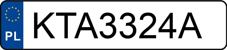 Numer rejestracyjny KTA 3324A posiada CITROEN C3 1.4 MR`02 E3 SX - KTA3324A
