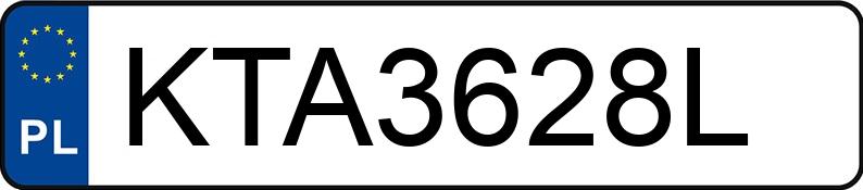 Numer rejestracyjny KTA 3628L posiada AUDI A3 - KTA3628L