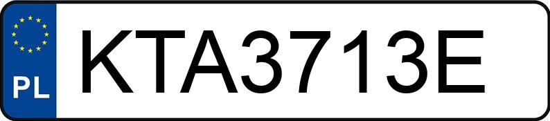 Numer rejestracyjny KTA 3713E posiada AUDI A4 - KTA3713E Numer rejestracyjny KTA 3713E posiada AUDI A4 - KTA3713E