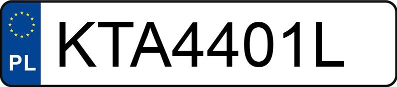 Numer rejestracyjny KTA 4401L posiada AUDI A3 - KTA4401L