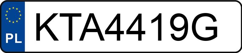Numer rejestracyjny KTA 4419G posiada FORD FOCUS C-MAX - KTA4419G