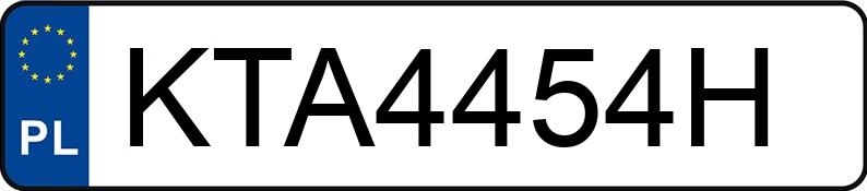 Numer rejestracyjny KTA 4454H posiada BMW 116 Diesel MR`11 E5 F20/F21 Ef.Dyn. Edition - KTA4454H