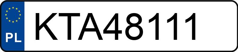 Numer rejestracyjny KTA 48111 posiada TOYOTA AURIS - KTA48111