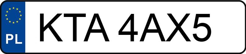 Numer rejestracyjny KTA 4AX5 posiada MERCEDES-BENZ 190 D 2.0 201 190 D 2.0 201 - KTA4AX5