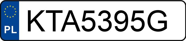 Numer rejestracyjny KTA 5395G posiada NISSAN Terrano II 2.4 MR`97 SR - KTA5395G