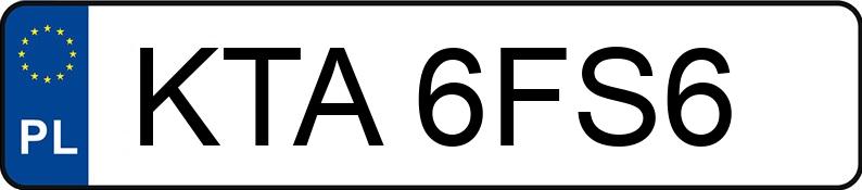 Numer rejestracyjny KTA 6FS6 posiada SKODA Octavia 1.6 MR`01 E4 Tour - KTA6FS6