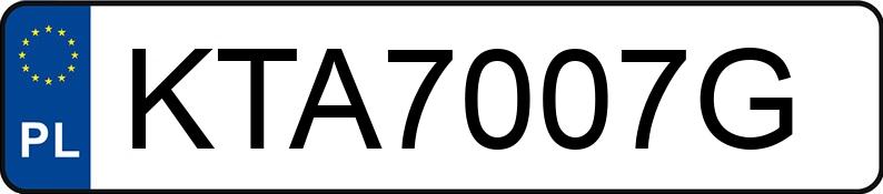 Numer rejestracyjny KTA 7007G posiada VOLVO S60 - KTA7007G